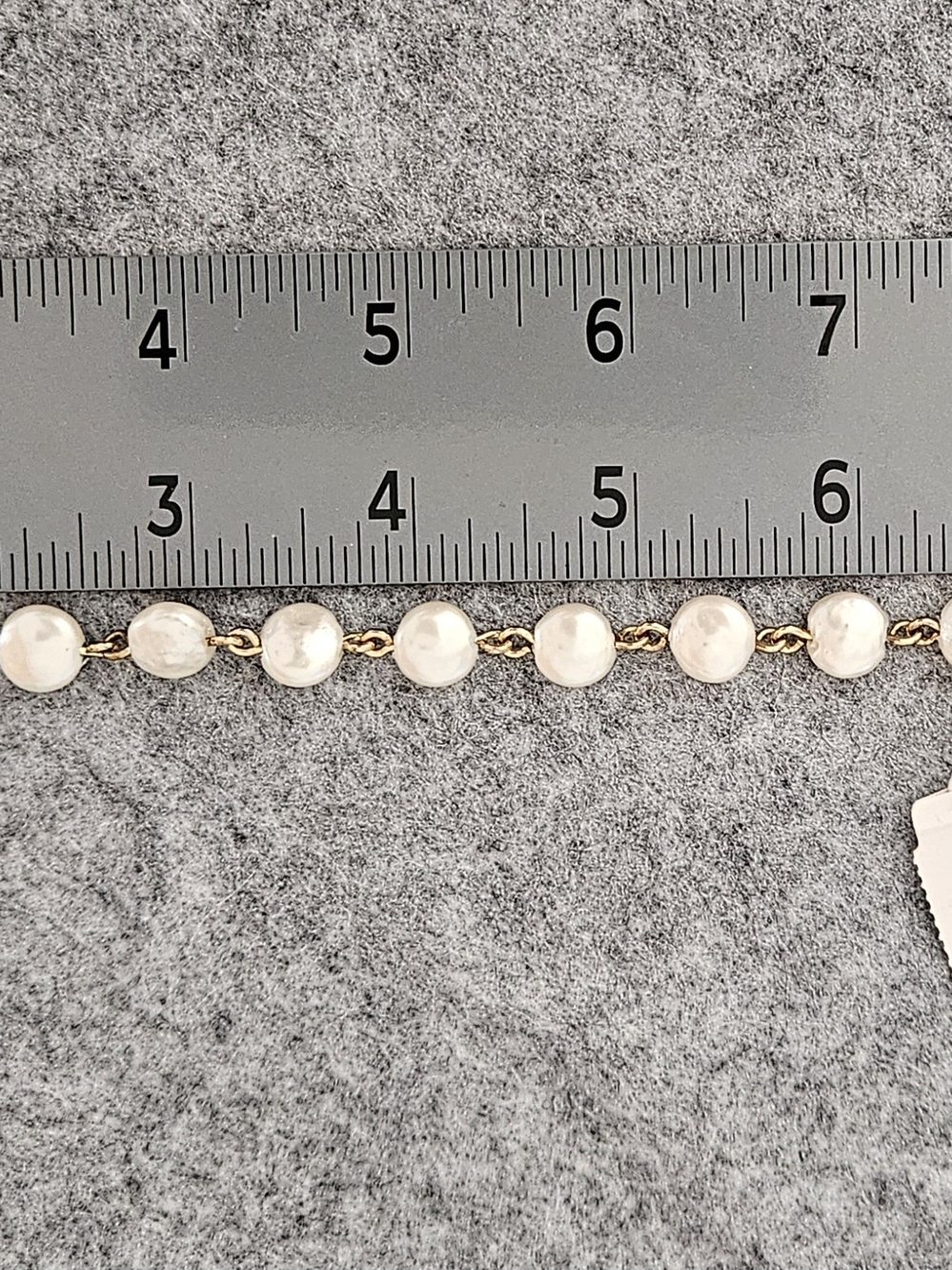 J. Crew Gold & White Pearl-Style Bracelet - Picture 2 of 2